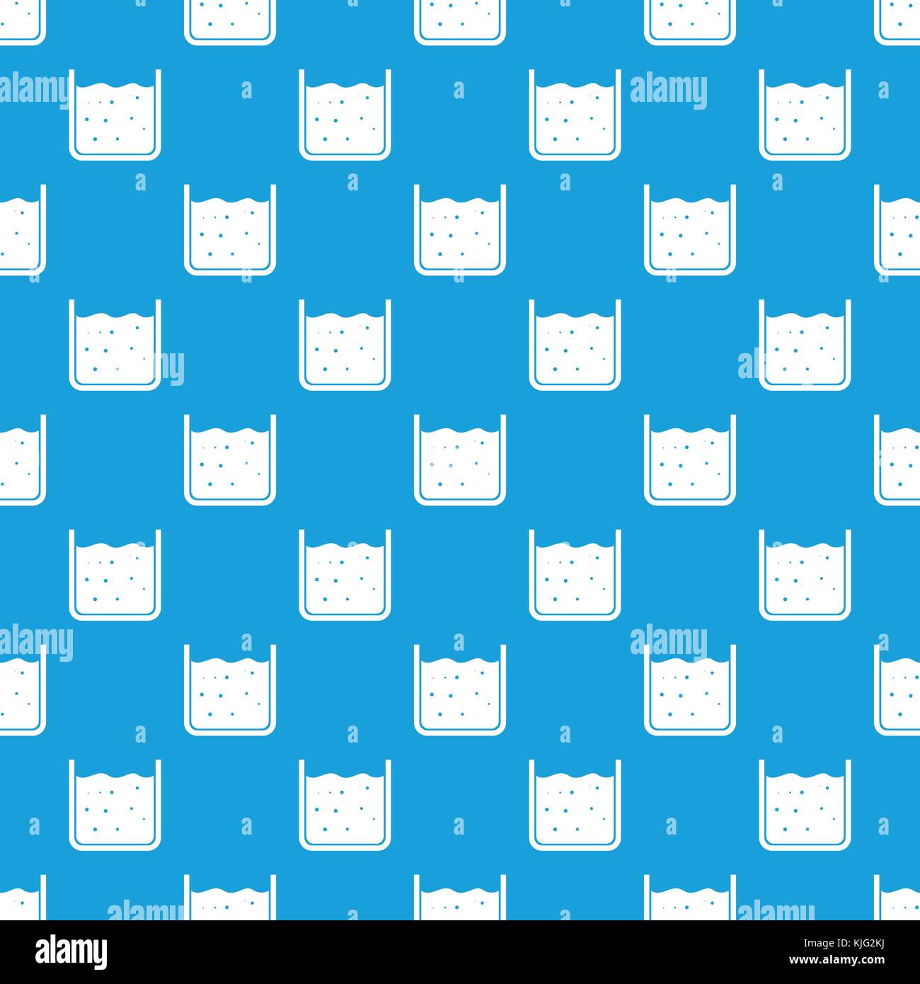 Beaker filled with liquid pattern seamless blue Stock Vector Image ...