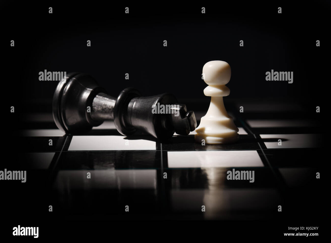 pawn against all the odds wins Stock Photo