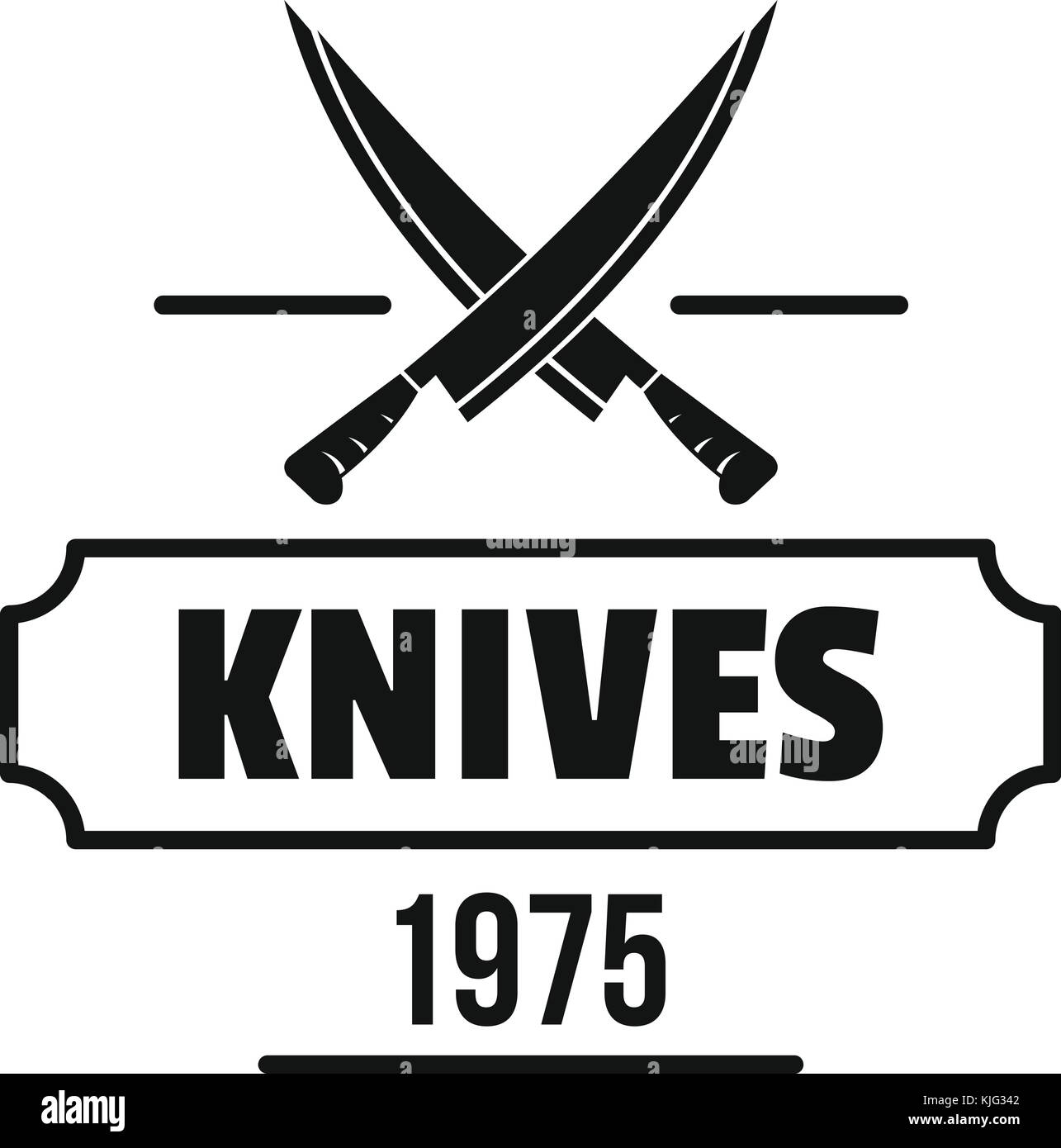 Knife logo, simple black style Stock Vector Image & Art Alamy