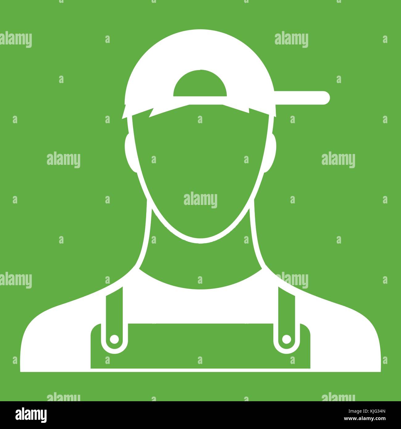 Plumber icon green Stock Vector Image & Art - Alamy