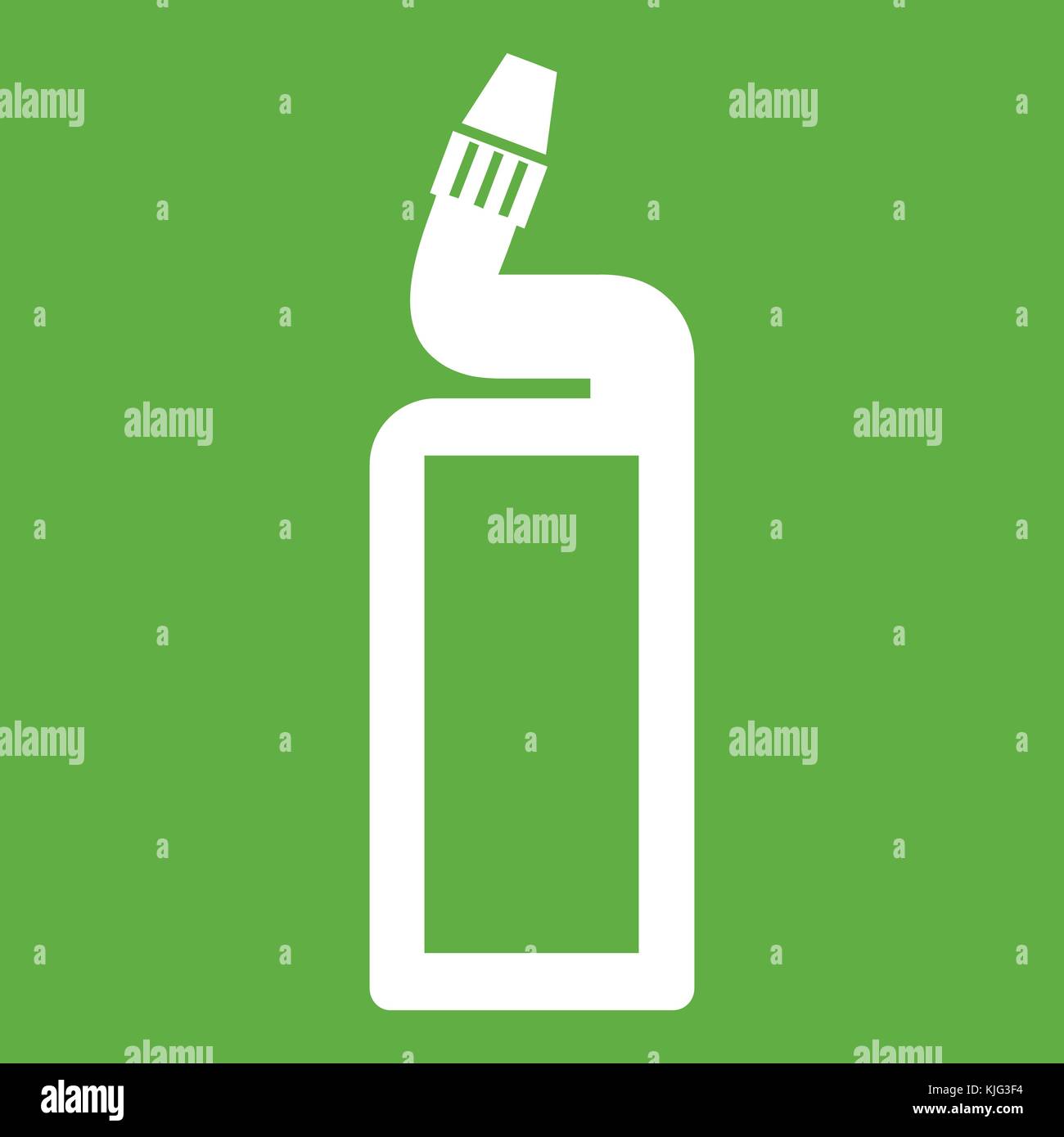 Plastic bottle of drain cleaner icon green Stock Vector Image & Art Alamy