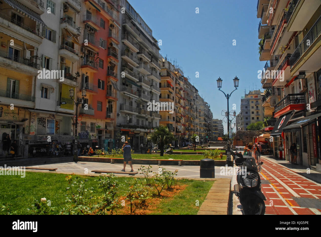 Navarinou in Thessaloniki, Greece Stock Photo