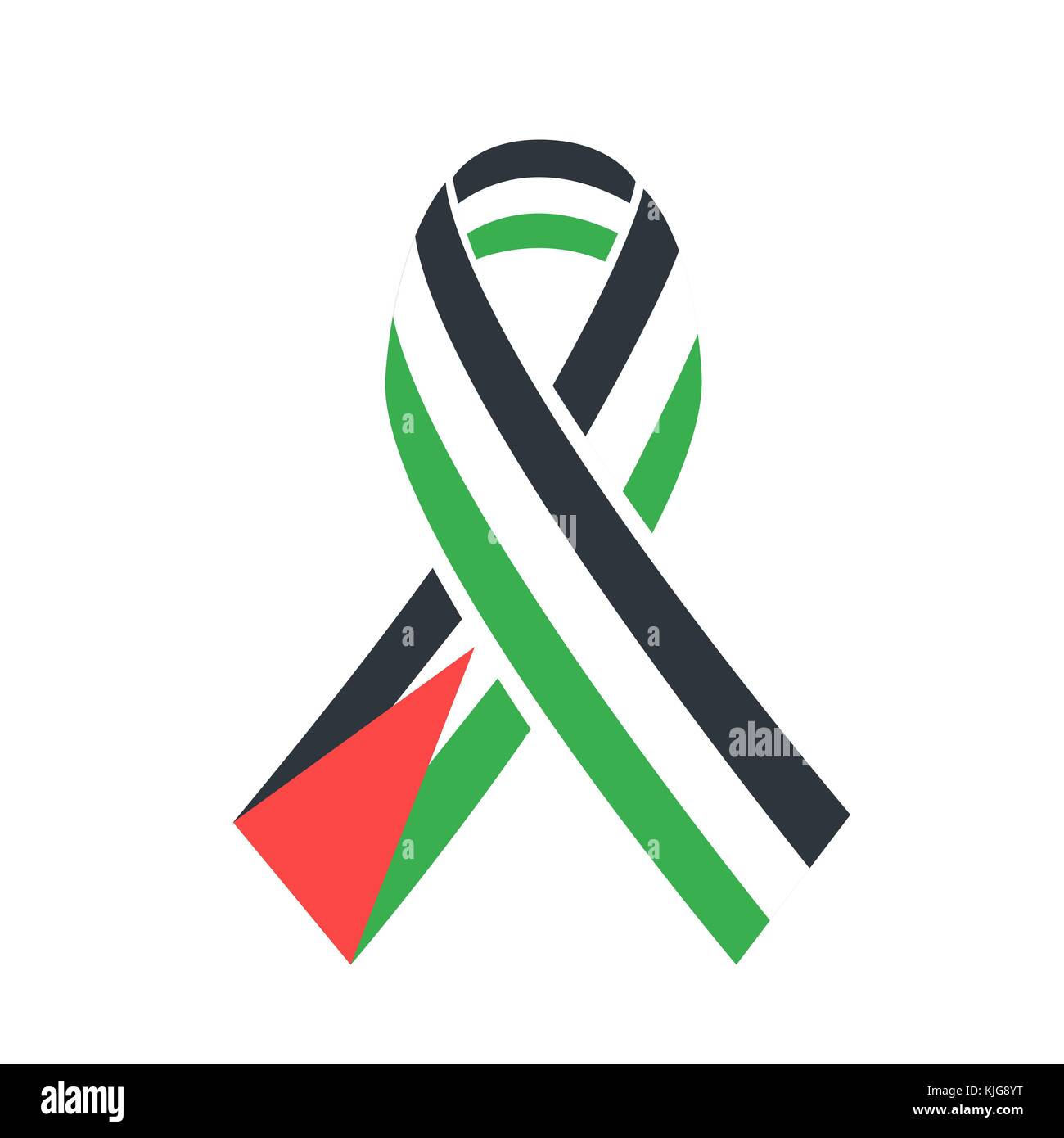 icon International Day of Solidarity with the Palestinian People. icon  ribbon with flag of palestine Stock Vector Image & Art - Alamy