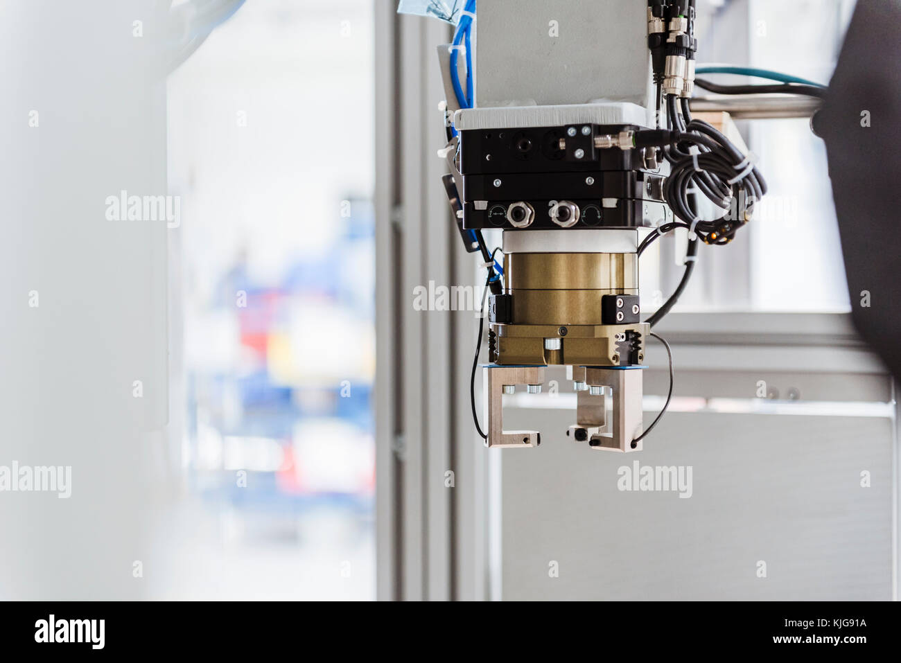 Detail of industrial robot Stock Photo