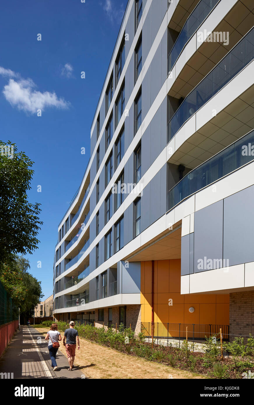 Modern social housing cladding hi-res stock photography and images - Alamy