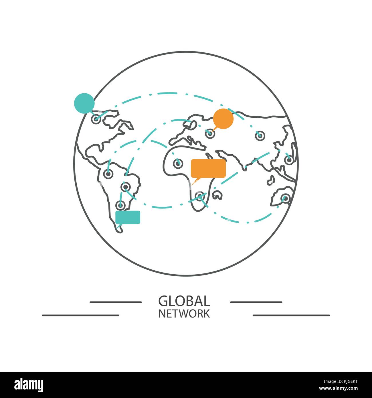global network design concept Stock Vector Image & Art - Alamy