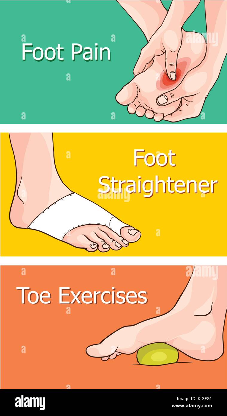 vector illustration of a Foot health Stock Vector