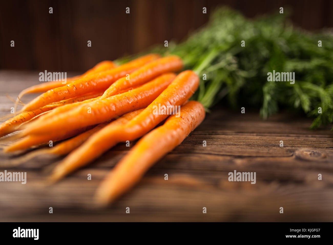 Fresh organic carrot Stock Photo