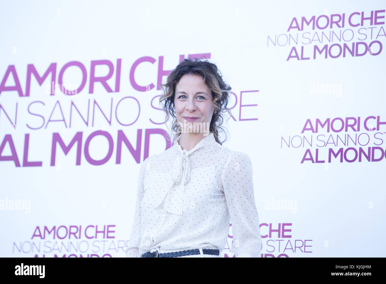 Rome, Italy. 23rd Nov, 2017. Italian actress Carlotta Natoli during the