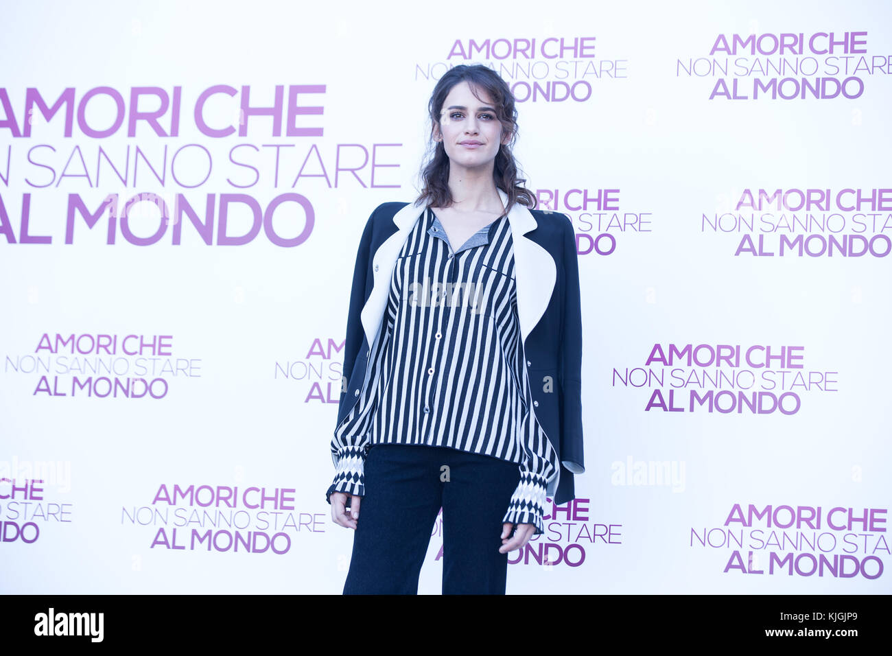 Rome, Italy. 23rd Nov, 2017. Italian actress Valentina Bellè during the