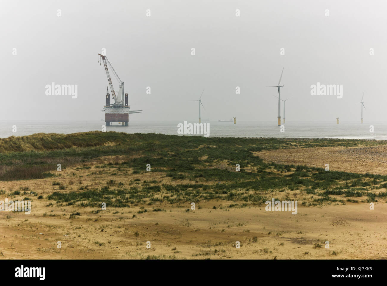 Wind tower installation High Resolution Stock Photography and Images ...