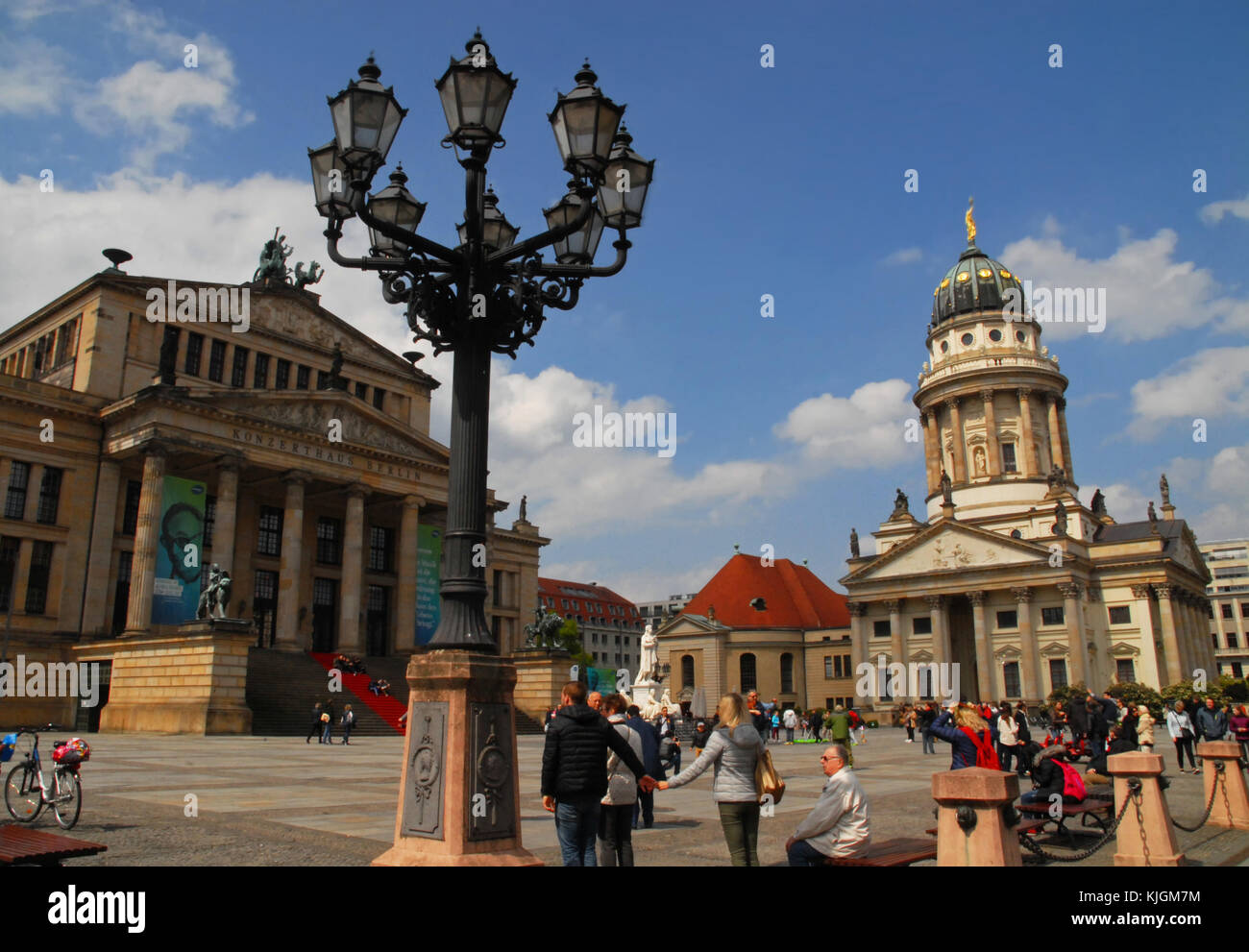 Berlin, Germany - May 1, 2017: Gendarmenmarkt in summer Stock Photo