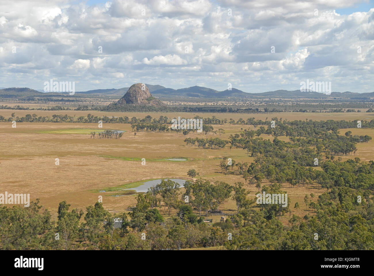 View of Mount Jim Crow National Park from peak of Mount Jim Crow, Australia Stock Photo