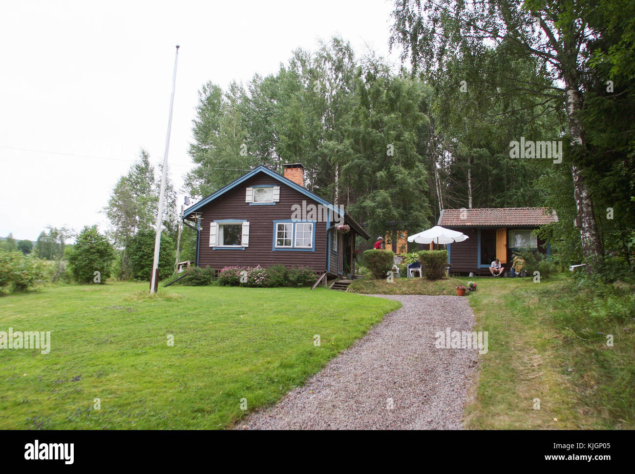 SUMMER COTTAGE in Dalarna 2015 Stock Photo