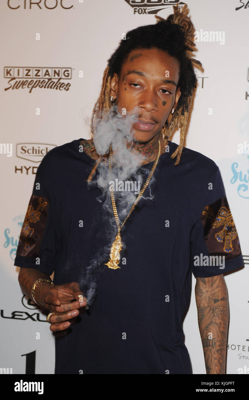 Miami Beach Fl February 17 Wiz Khalifa Attends The Sports