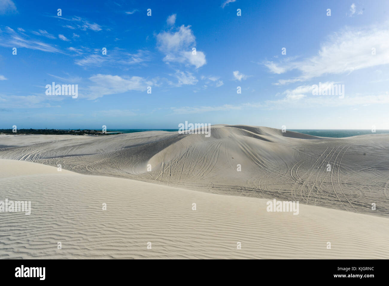 Perth Sand White sand dunes of Nilgen Nature Reserve. Located near Lancelin ...