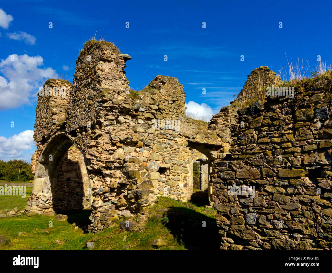 The ruins of Grace Dieu Priory an Augustinian priory near Thringstone