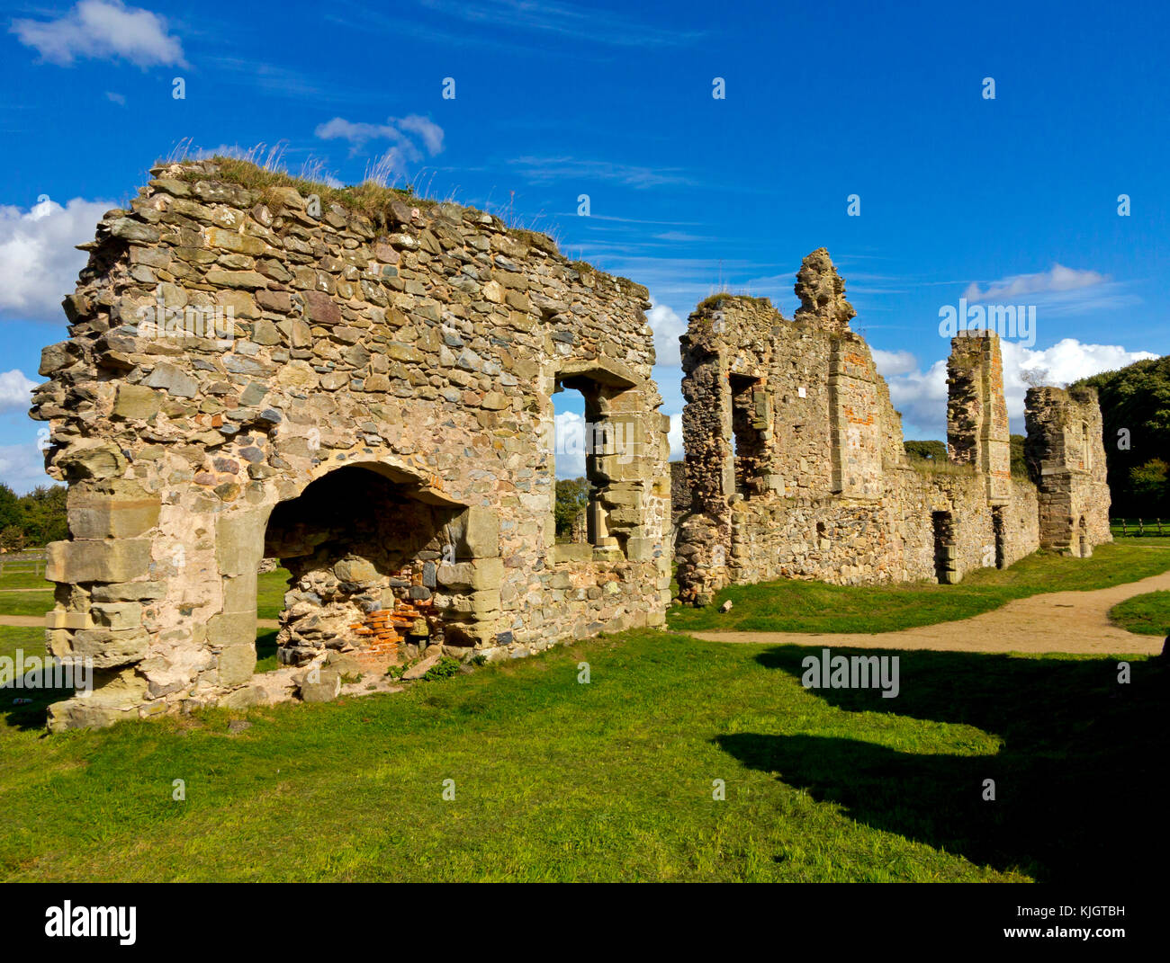 The ruins of Grace Dieu Priory an Augustinian priory near Thringstone