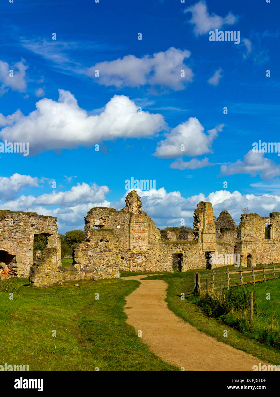 The ruins of Grace Dieu Priory an Augustinian priory near Thringstone