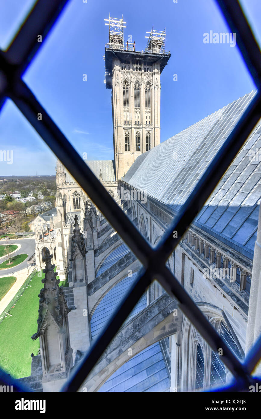 The Cathedral Church of Saint Peter and Saint Paul in the City and Diocese of Washington. Washington National Cathedral, is a cathedral of the Episcop Stock Photo