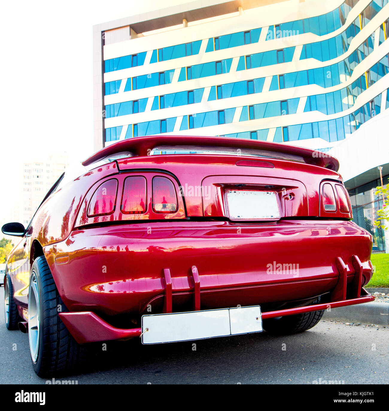 red sports car Stock Photo Alamy