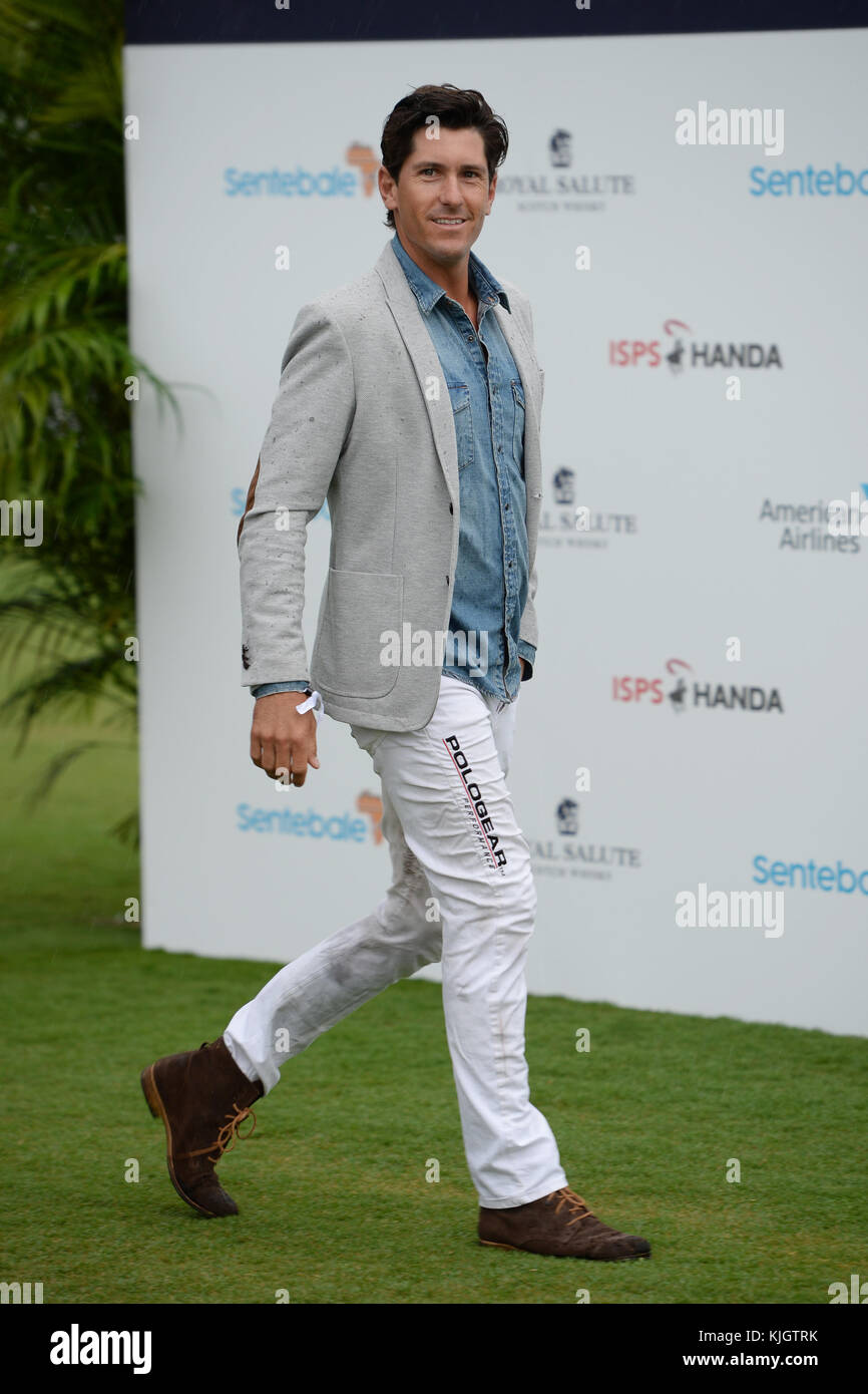 WELLINGTON, FL - MAY 04: Nic Roldan participates in the Sentebale Polo ...