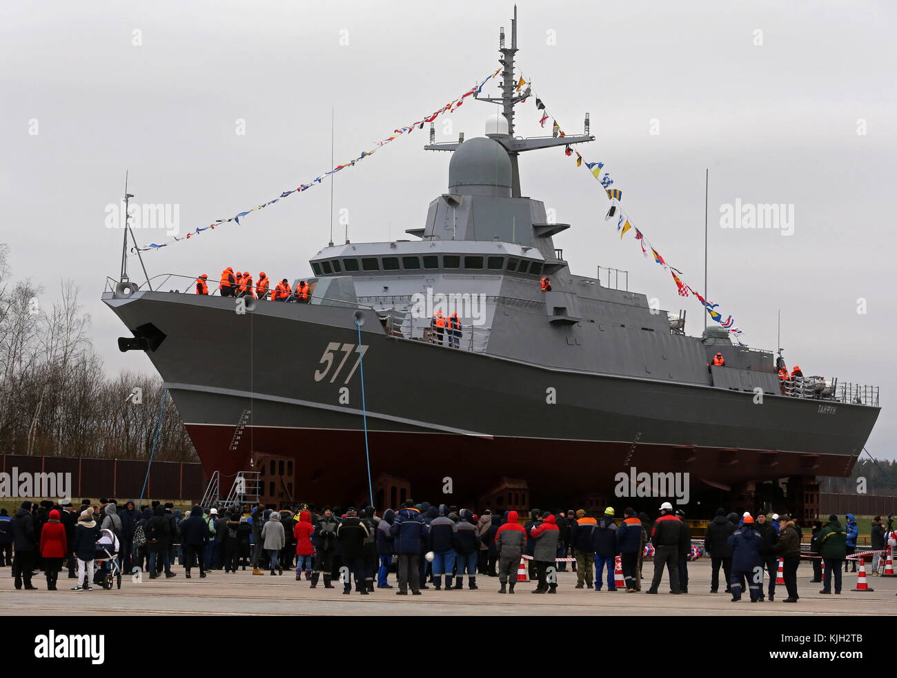 Launched a small missile ship Typhoon Project 22800 27 Launched a small missile ship Typhoon Project 22800 46