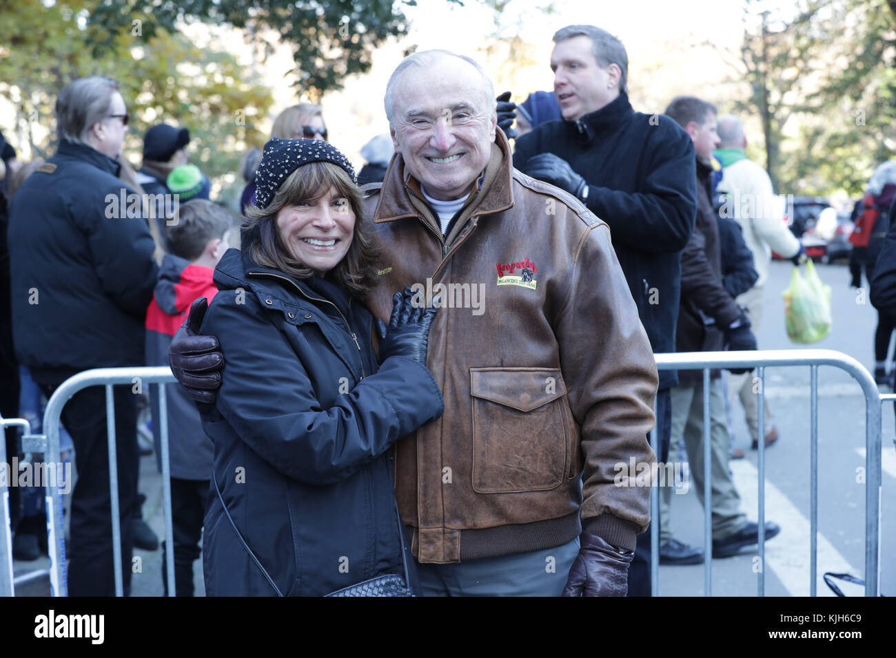 November 23, 2017 - New York, NY, USA - Central Park West, New York, USA, November 23 2017 - Ex-Police Commissioner William Bratton attends the 91st Annual Macy's Thanksgiving Day Parade today in New York City..Photo: Luiz Rampelotto/EuropaNewswire (Credit Image: © Luiz Rampelotto via ZUMA Wire) Stock Photo