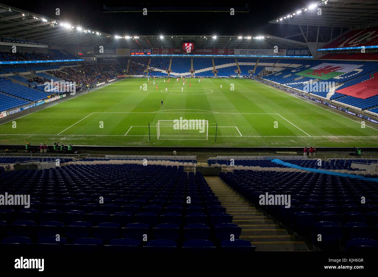 Cardiff, Wales, UK, November 24th 2017. General view during the FIFA Women's World Cup qualification match between Wales and Kazakhstan at Cardiff City Stadium. Credit: Mark Hawkins/Alamy Live News Stock Photo