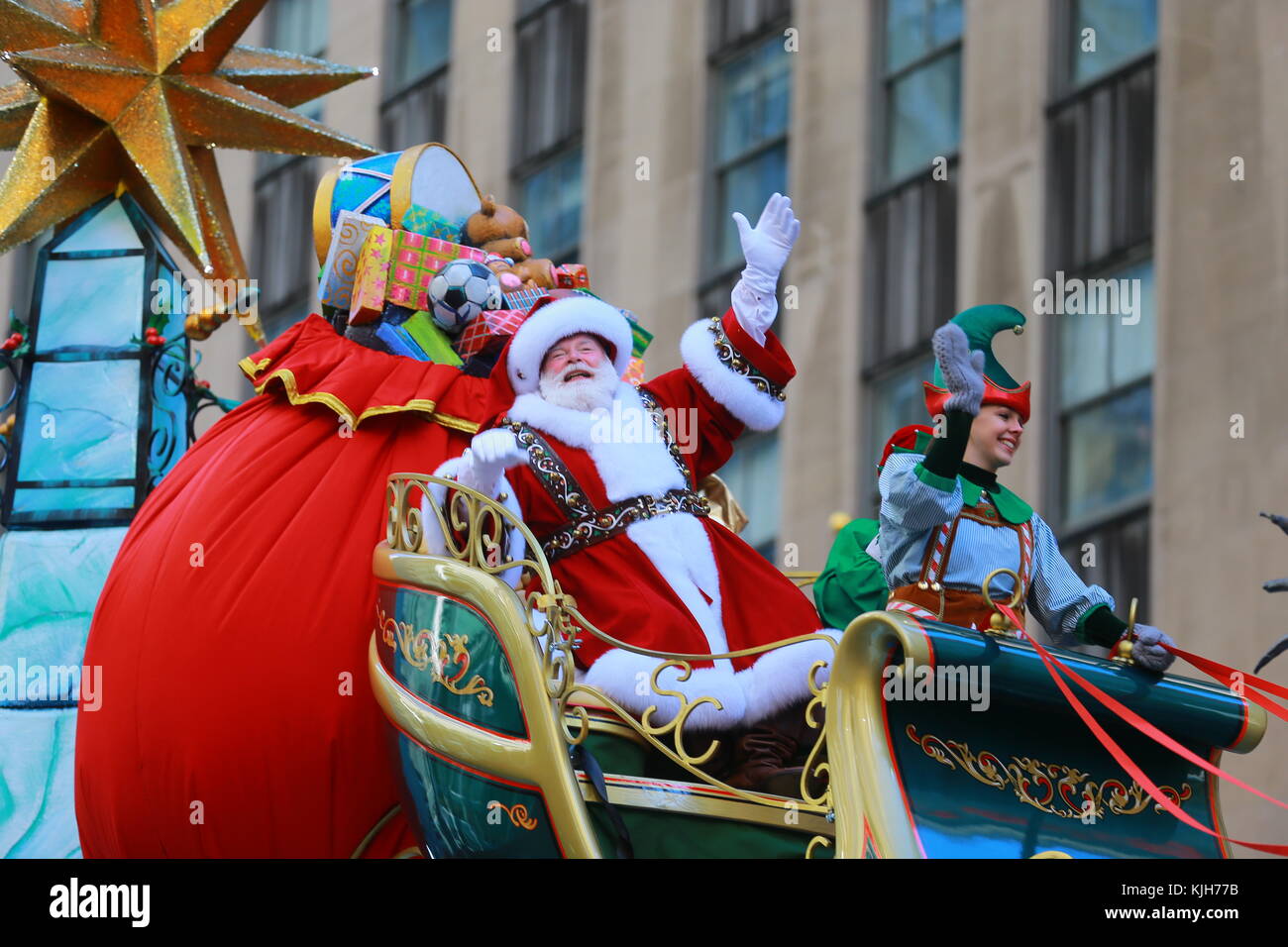 Santa Claus Macys Thanksgiving Day High Resolution Stock Photography ...