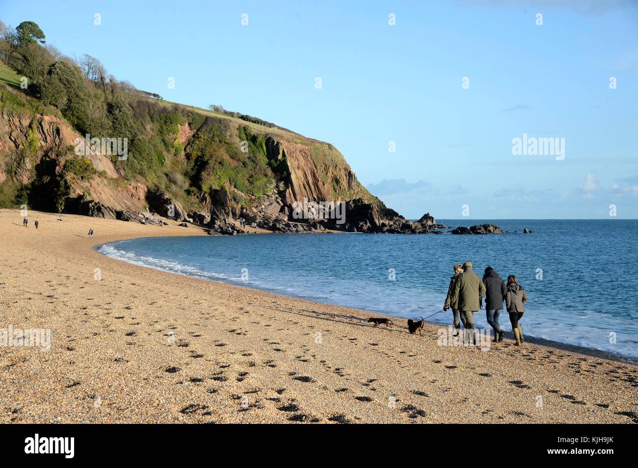 Blackpool Sands beach in Dartmouth, Devon, UK Credit: Finnbarr Webster/Alamy Live News Stock Photo