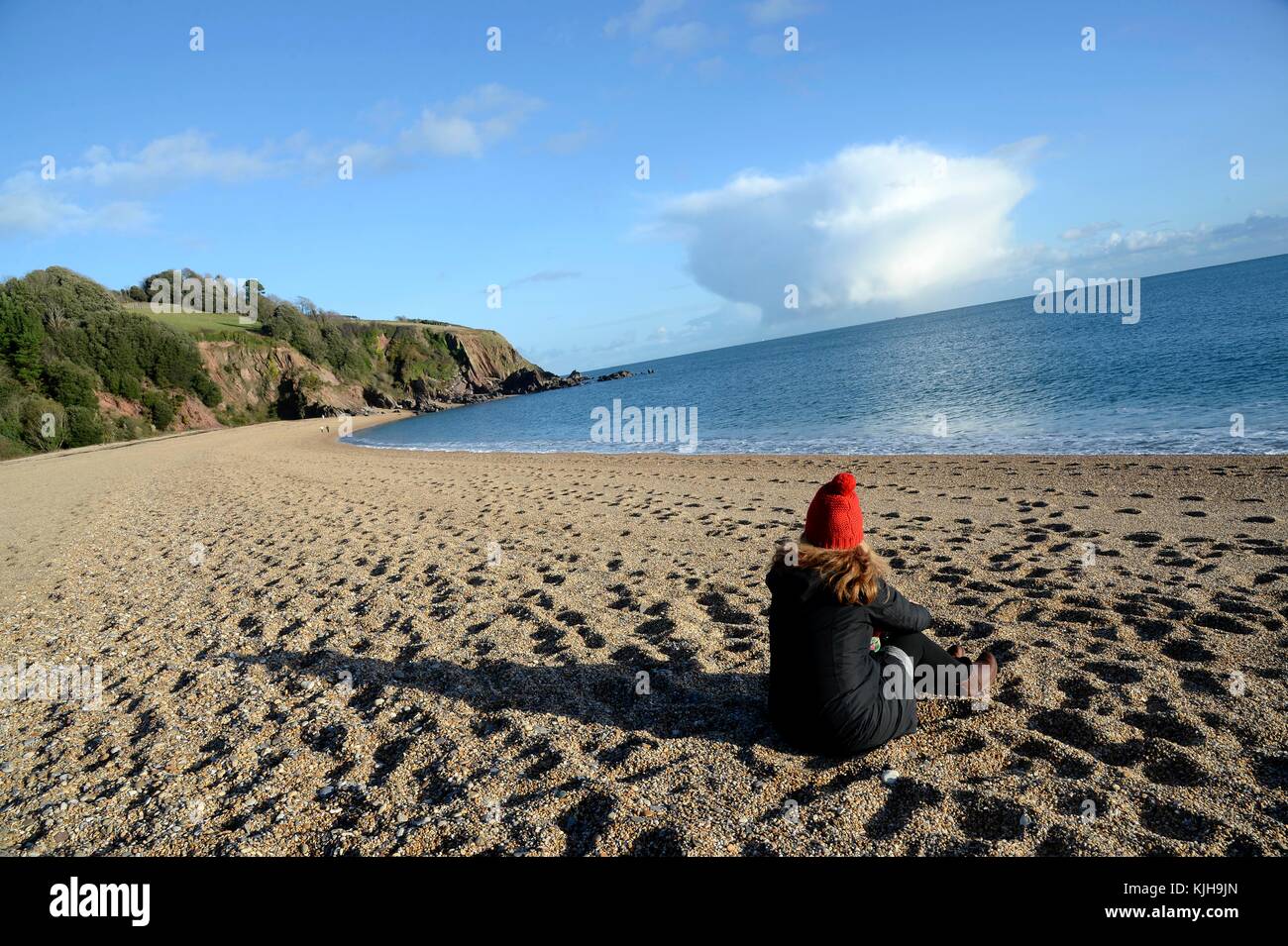 Blackpool Sands beach in Dartmouth, Devon, UK Credit: Finnbarr Webster/Alamy Live News Stock Photo