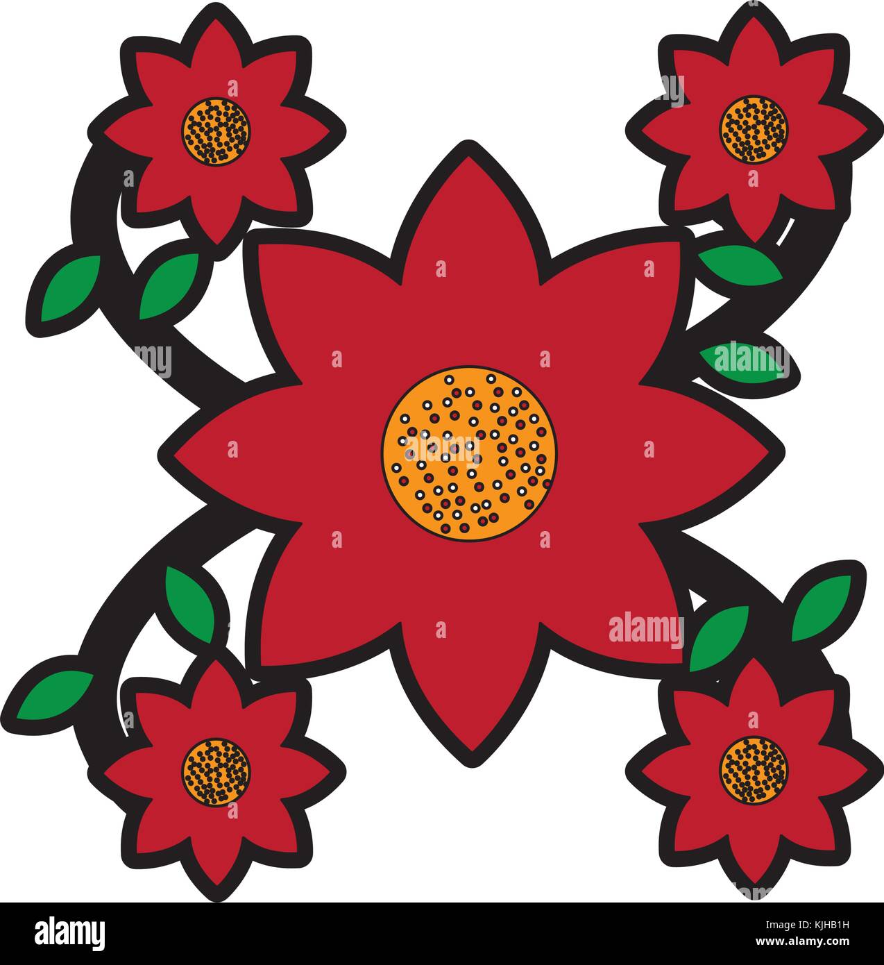 flower decorative icon image Stock Vector Image & Art - Alamy