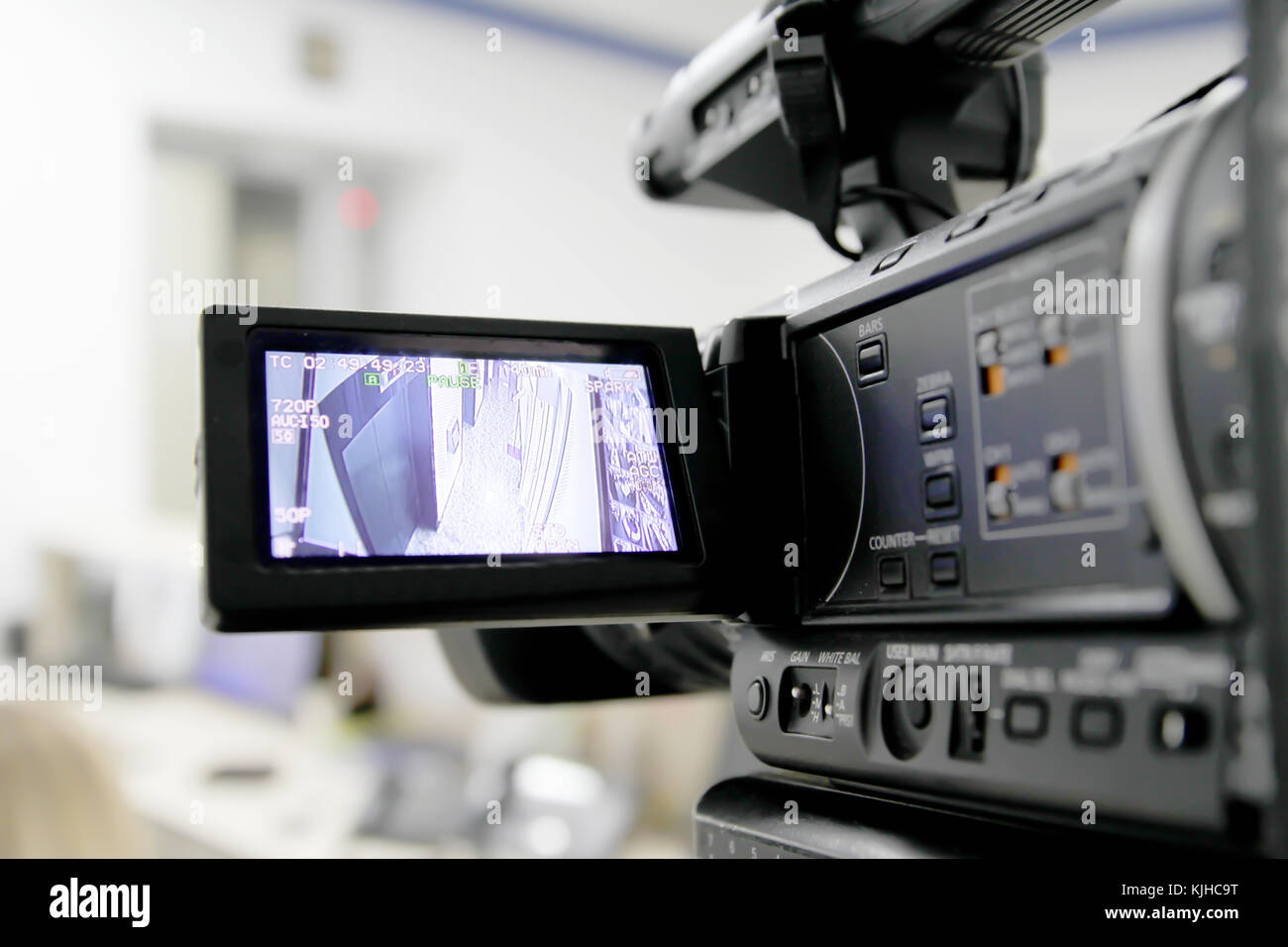 Camera Video Rausor Blur of camcorder while filming, video surveillance Stock Photo - Alamy