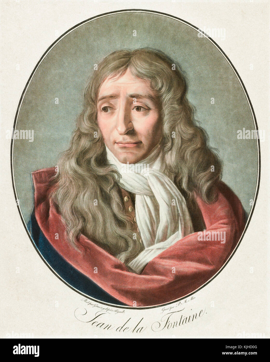 Jean de La Fontaine, 1621-1695. French fabulist and poet. Stock Photo