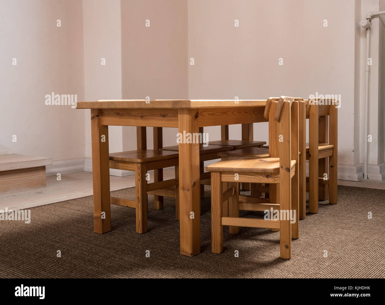 Wooden desk classroom hires stock photography and images Alamy
