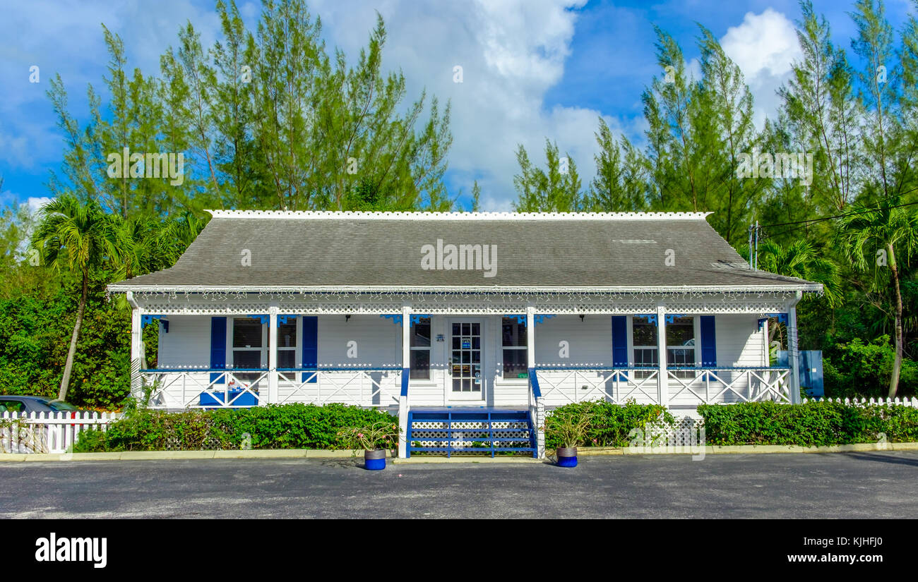 Grand Cayman, Cayman Islands, Caribbean-style house, Coldwell Banker real estate company office building Stock Photo
