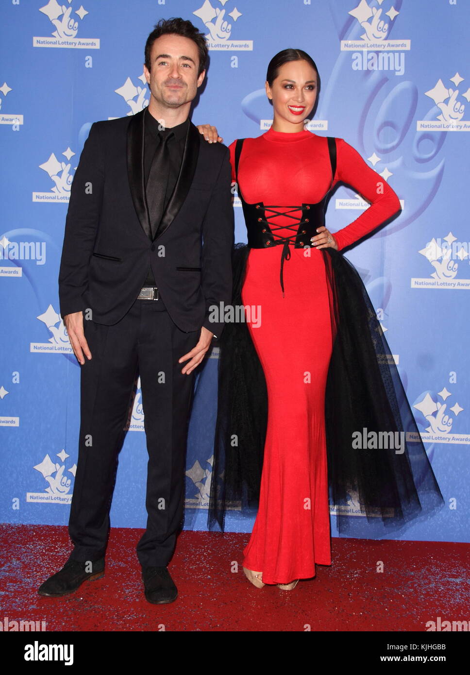 London, UK. Joe McFadden and Katya Jones at National Lottery Awards