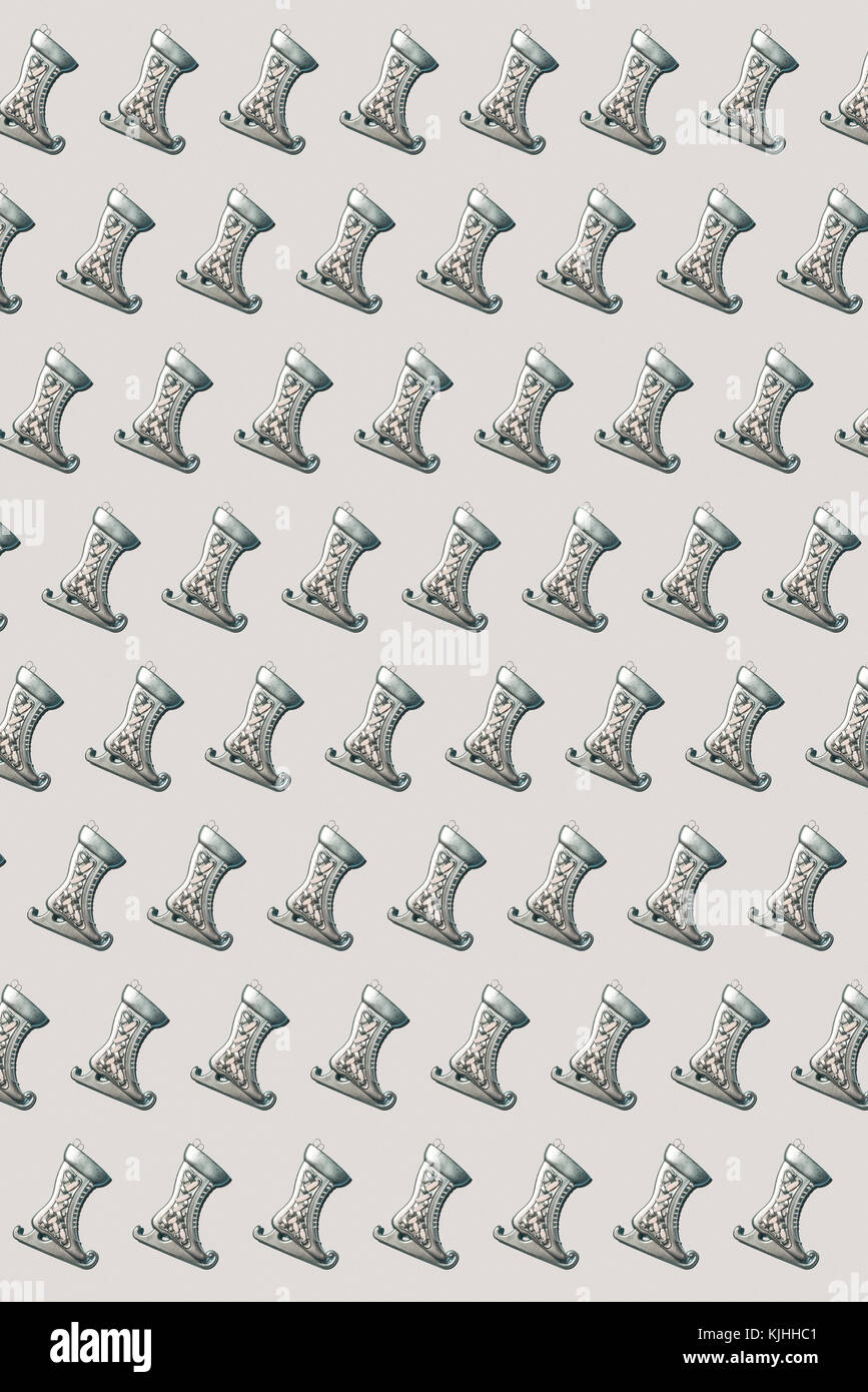 Ice Skating Pattern Background Ice skate ornament hi-res stock photography and images - Alamy