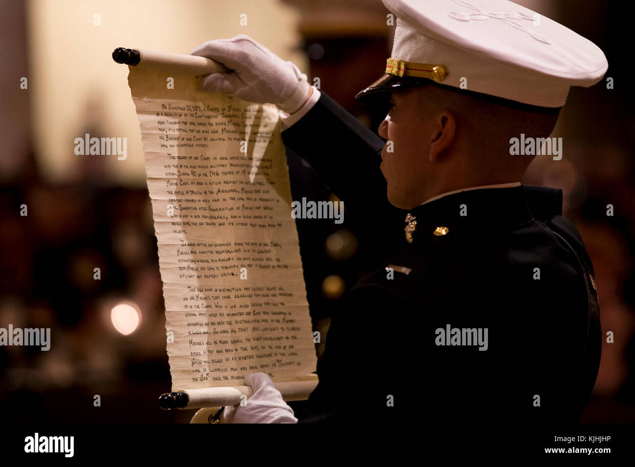 U.S. Marine Corps 1st Lt. Jordan E. Saunders with Headquarters Battalion, Marine Corps Base