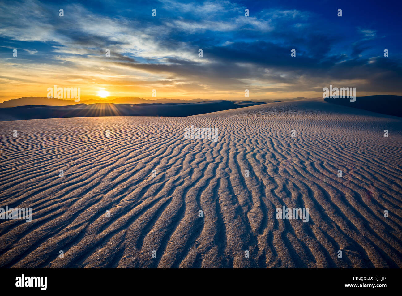 The unique and beautiful White Sands National Monument in New Mexico