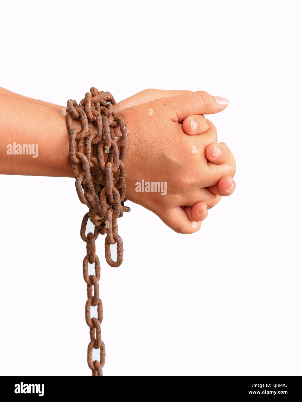 Chains on hands hires stock photography and images Alamy