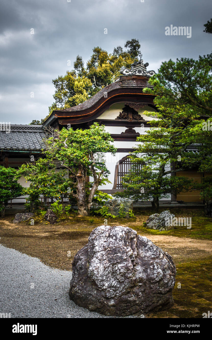 Building in Kinkaku-ji golden temple, Kyoto, Japan Stock Photo