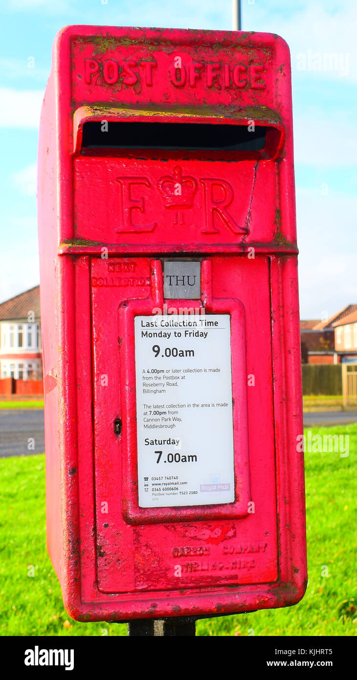 Great British Postbox Stock Photo