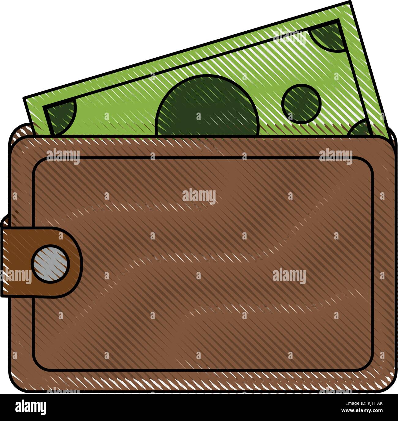Money with wallet Stock Vector Image & Art - Alamy