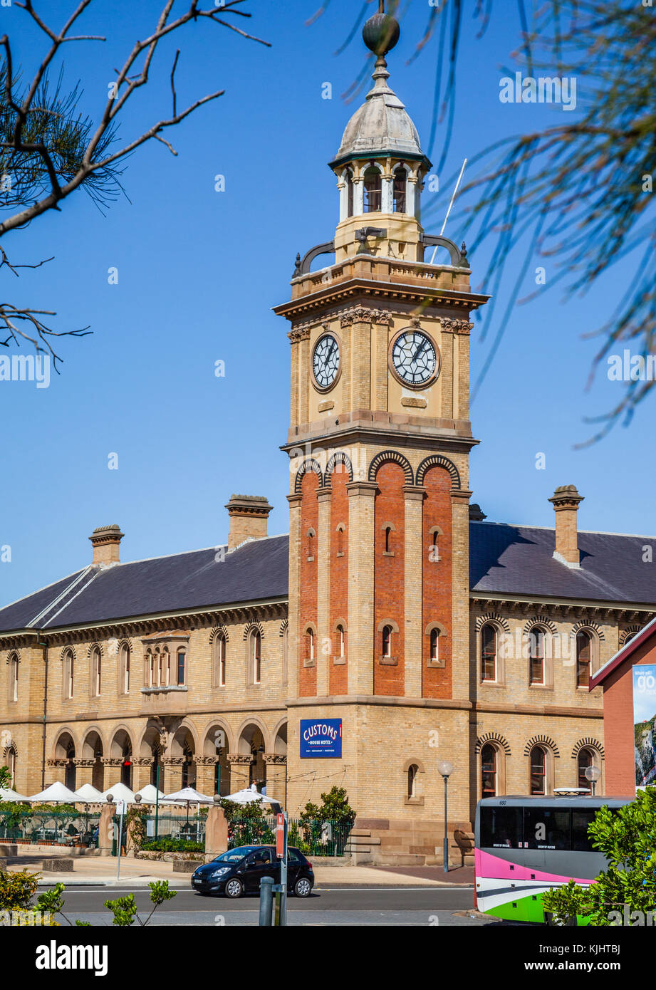 Australia, New South Wales, clock tower of Newcastle Customs House
