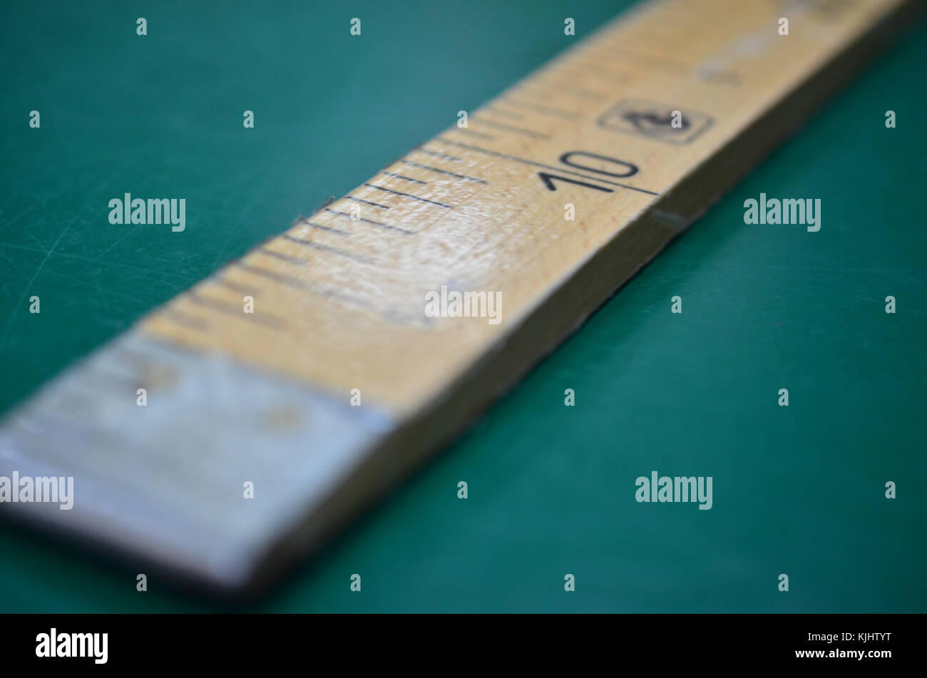 Measuring ruler for cutting and measuring materials Stock Photo Alamy