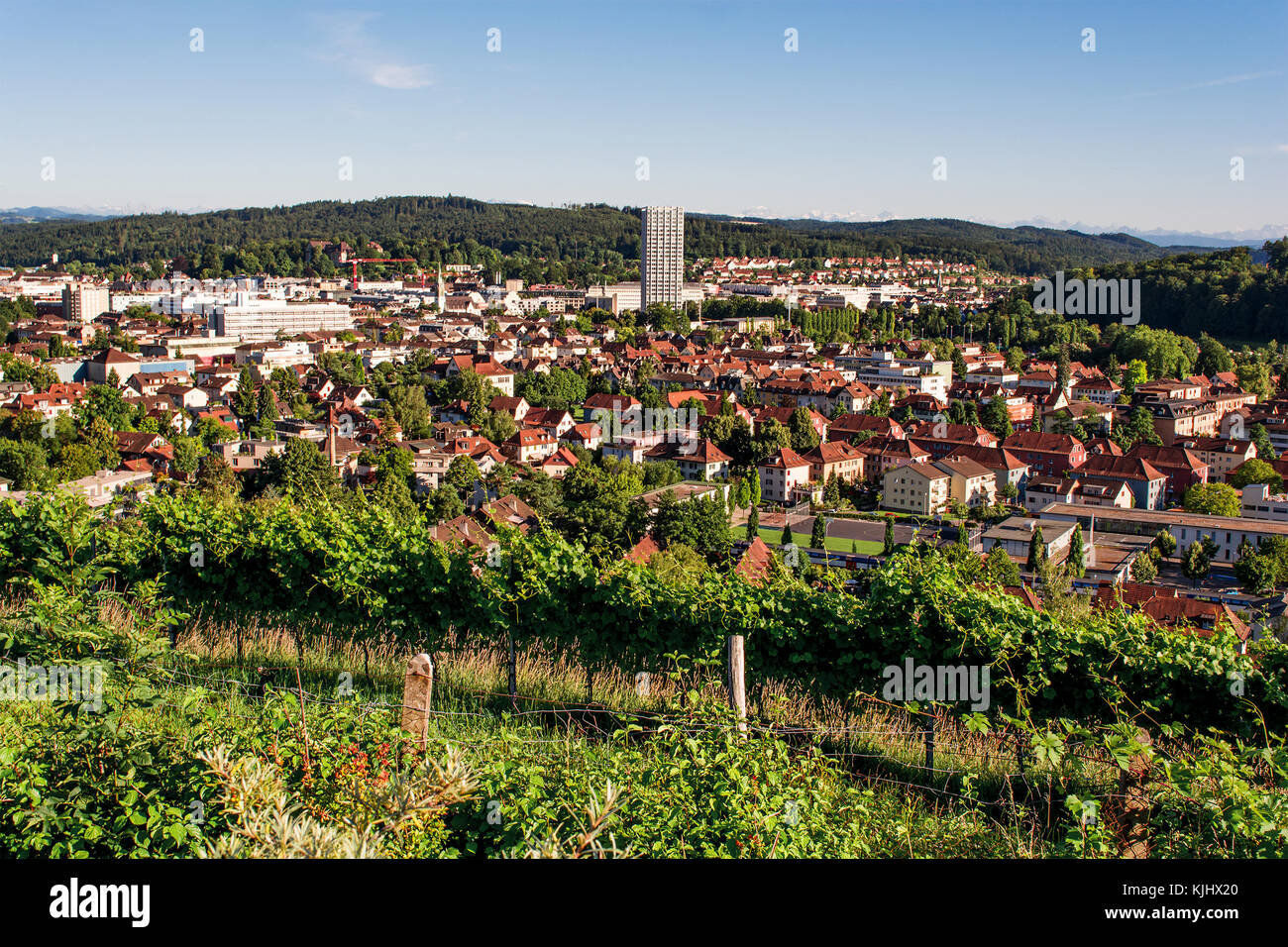 Cityscape, Winterthur, Switzerland Stock Photo