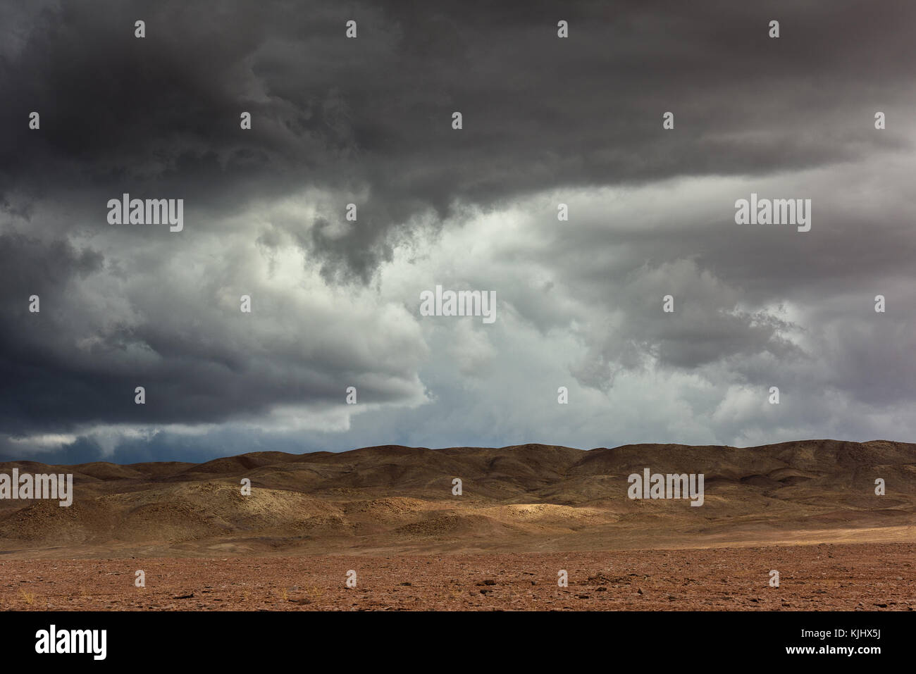 Storm clouds over the Atacama desert, Chile Stock Photo