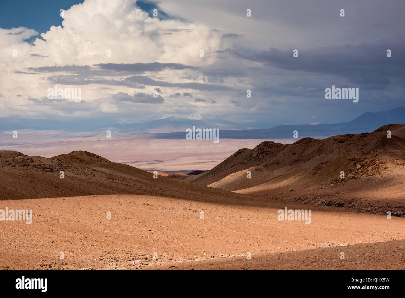 Salt flat in the Atacama Desert, Chile Stock Photo
